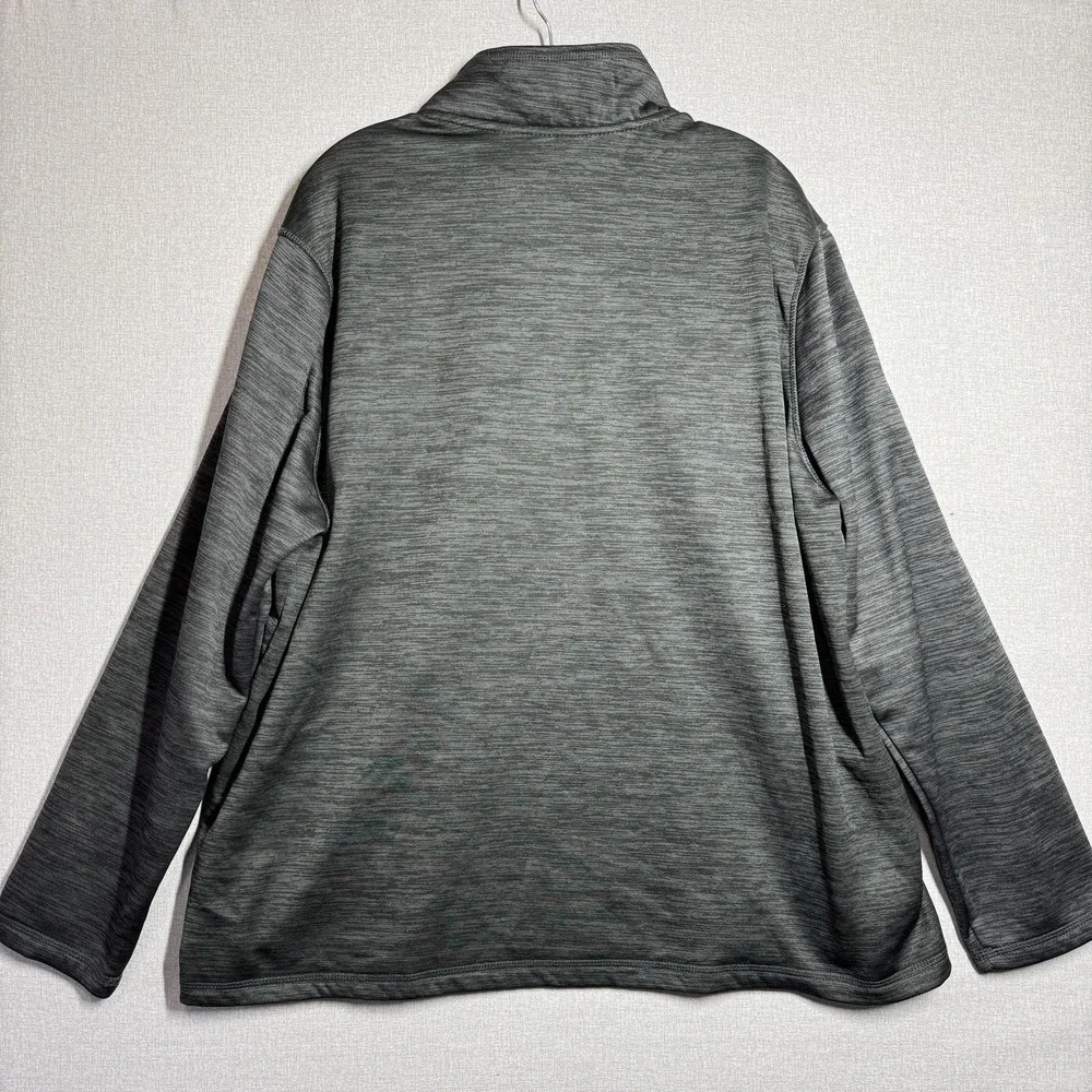 Eddie Bauer Pullover Mens XL Gray 1/4 Zip Fleece Hiking Outdoor Top Layer‎